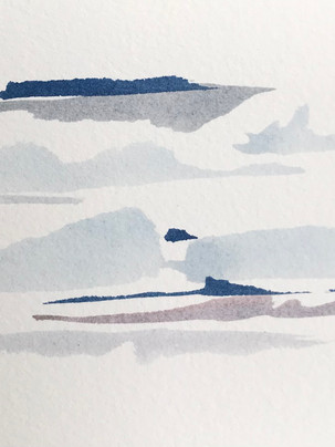 #peinture #watercolor #marine #contemporaryart #peintrefrancais #paysage #abstract #iledyeu #bretagne #atlantique