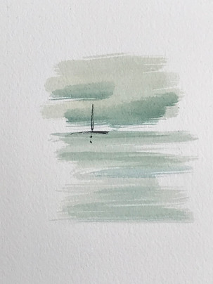 #peinture #watercolor #marine #contemporaryart #peintrefrancais #paysage #abstract #iledyeu #bretagne #atlantique