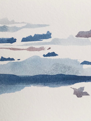#peinture #watercolor #marine #contemporaryart #peintrefrancais #paysage #abstract #iledyeu #bretagne #atlantique