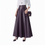 Thumbnail: Elegant Deep Plum Faux-Leather Maxi Skirt