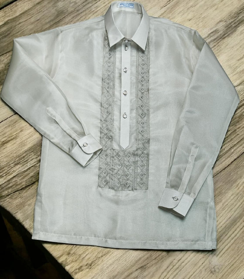 Thumbnail: Classic  Barong Tagalog for MEN  with Pechera Embroidery