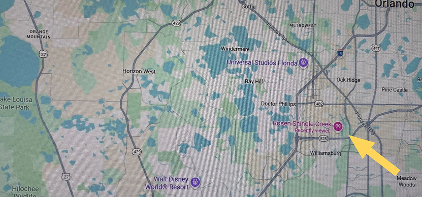 Map of Rosen Shingle Creek - Orlando Flo