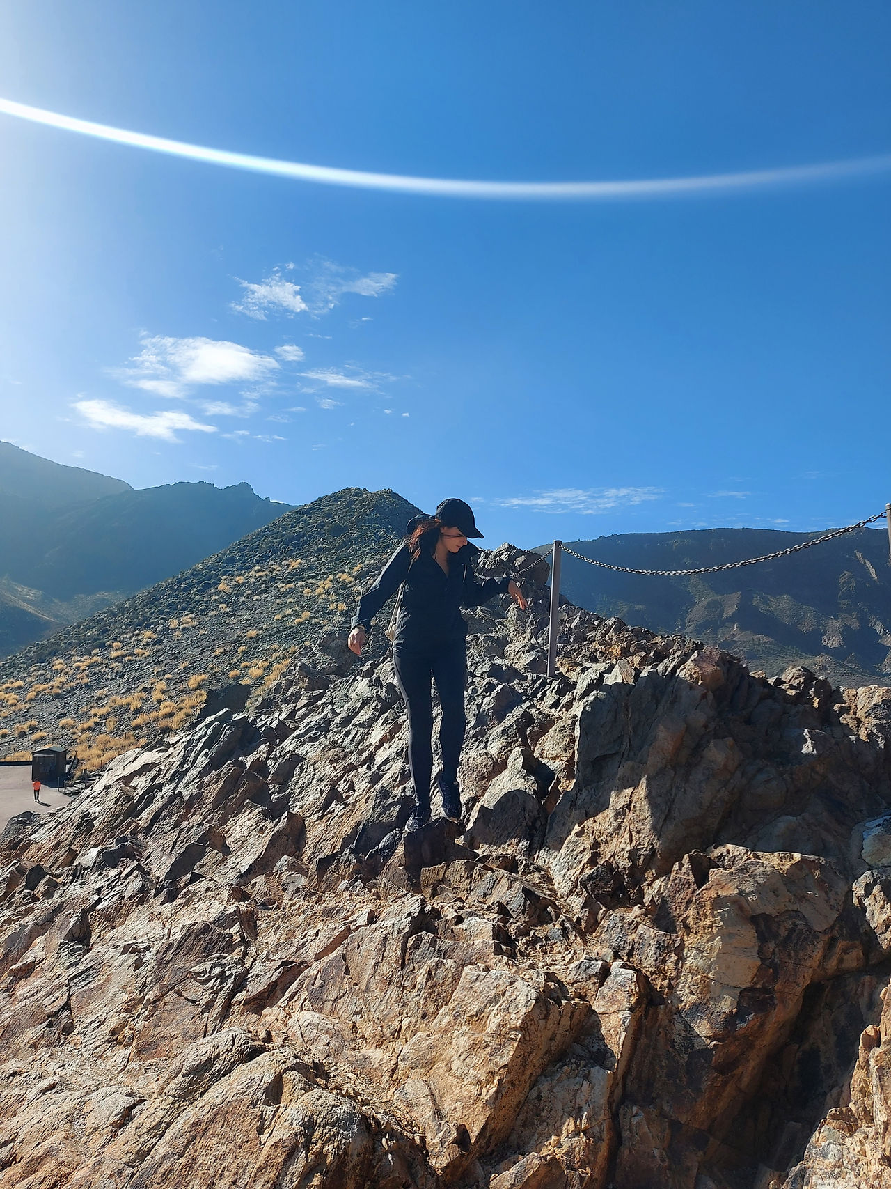 Ivanka hiking on El Teide