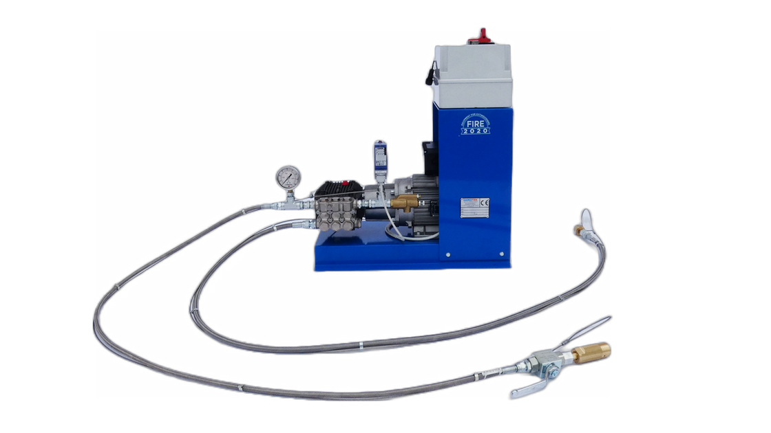 Liquid CO2 filling pump cylinder extinguisher filling machine riempimento CO2 liquida bombola estintore