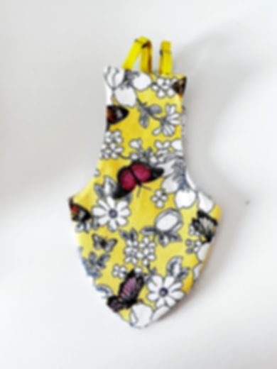 BUTTERFLIES ON YELLOW PIGEON PANTS