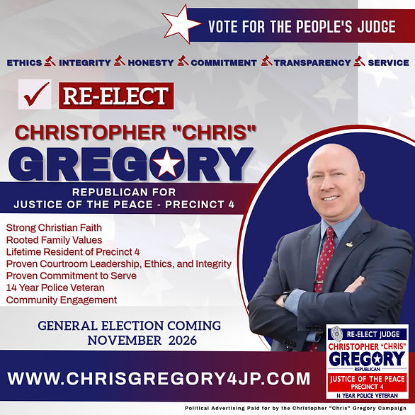 Vote Christopher Gregory for JP4