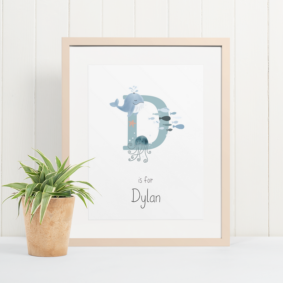 Thumbnail: Personalised Digital Art Print - Under The Sea