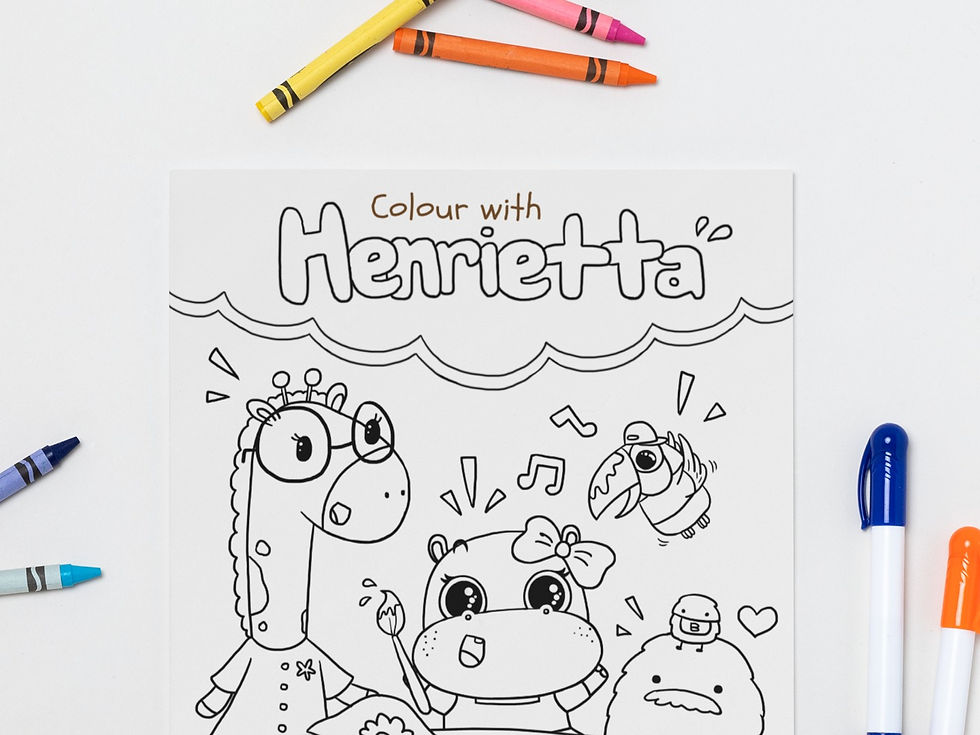 Thumbnail: Colour with Henrietta - Colouring Page