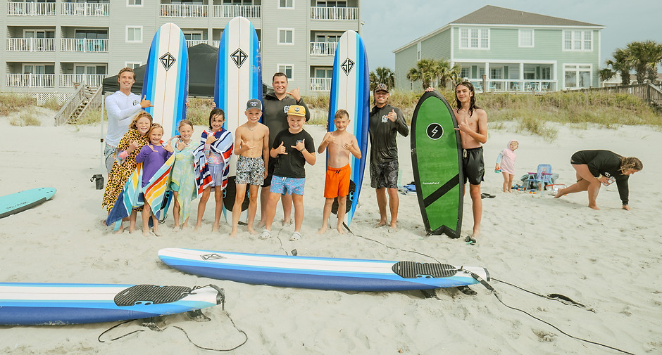 Good Family fun here at Grand Strand Surf School