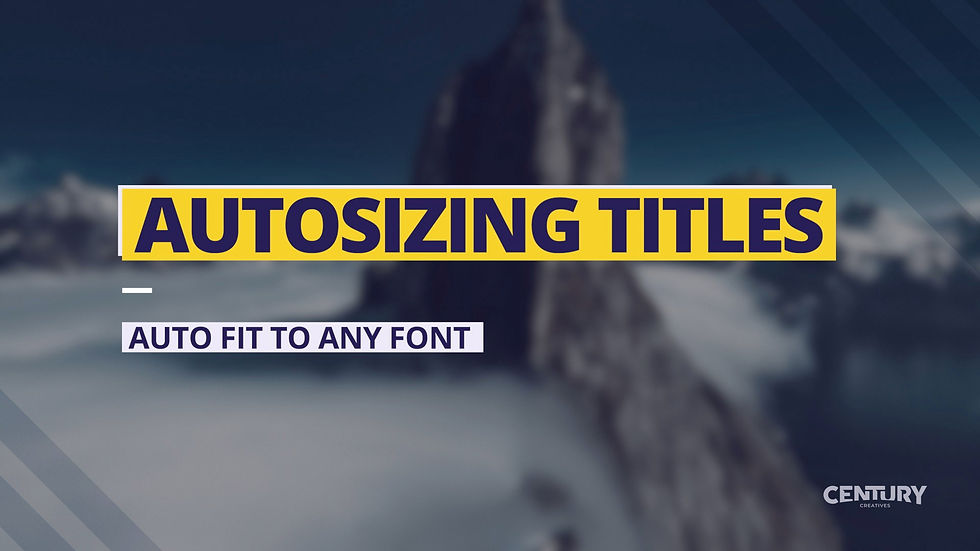 Autosizing Titles for Final Cut Pro, product cover