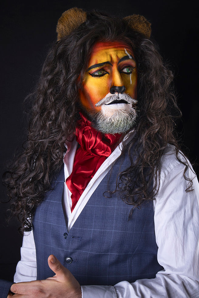 Maquillaje artístico de Scar en SOFA realizado para Samuel Vela.