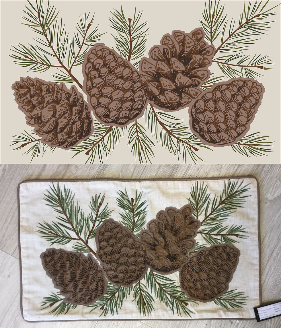 Pinecones Leaves