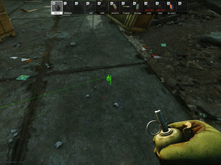 A PMC placing a tripwire
