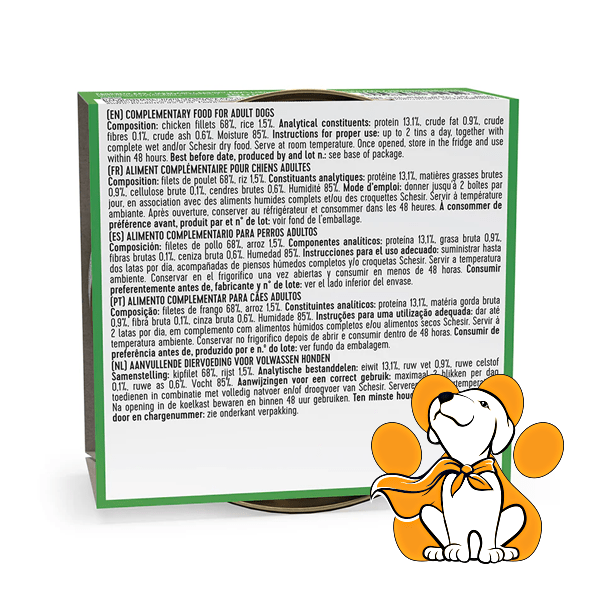 Thumbnail: Schesir Dog Chicken Fillets In Jelly 150g, Hrana U Konzervi Za Pse