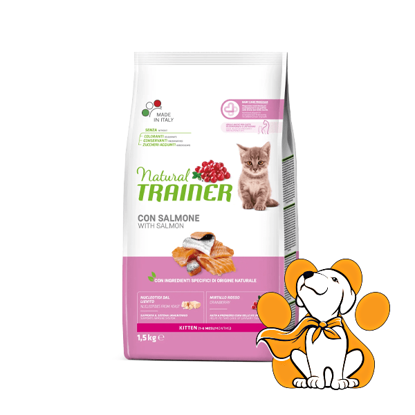 Natural Trainer Cat Kitten With Salmon 1.5kg, Granule Za Mačiće Sa Lososom