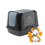 Thumbnail: Moderna Trendy Cat Jumbo Luxurious Black, Toalet Za Mačke