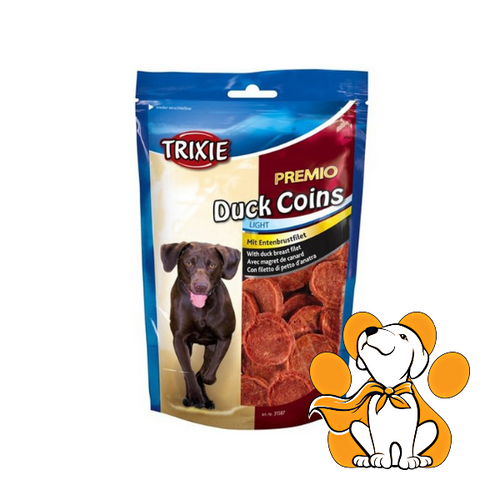 Trixie Duck Coins | Pakket van 3 | 3 x 80 g | Aanvullend diervoeder voor honden | Gedroogd eendenborstfilet | Hersluitbare zak | Glutenvrij en zonder toegevoegde suikers Trixie Duck Coins | Pakket van 3 | 3 x 80 g | Aanvullend diervoeder voor honden | Gedroogd eendenborstfilet | Hersluitbare zak | Glutenvrij en zonder toegevoegde suikers