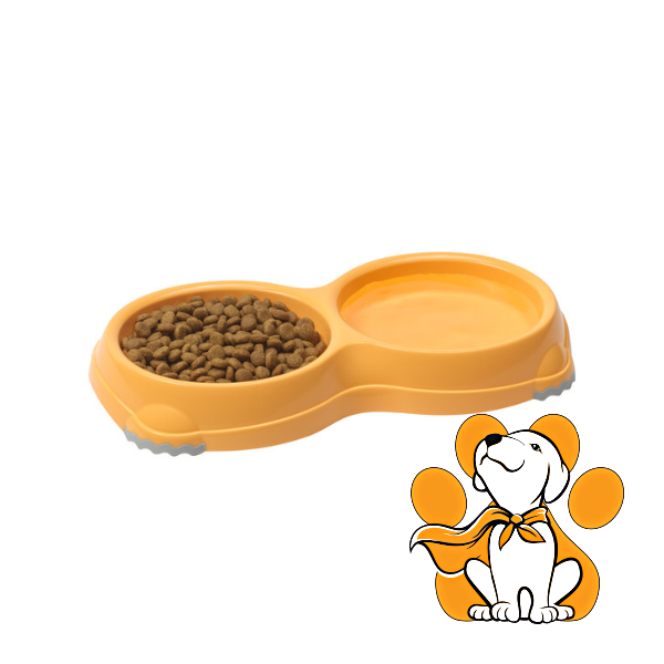 Thumbnail: Moderna Double Smarty Bowl X-Small Apricot 2x200ml, Dupla Činija Za Pse i Mačke