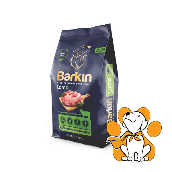 Barkin High Premium Lamb 15kg, Suva Hrana Za Odrasle Pse Svih Veličina i Rasa