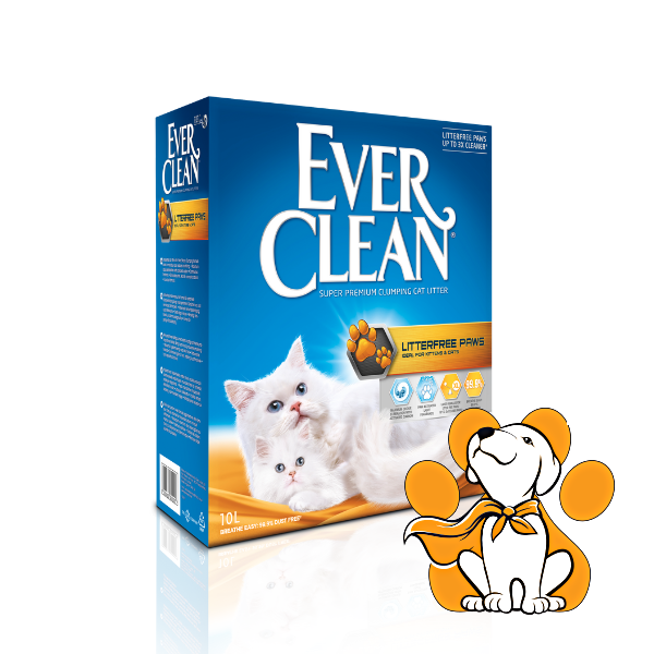 Ever Clean LitterFree Paws 10 l, Posip Od Mešavine Prirodnih Minerala i Gline