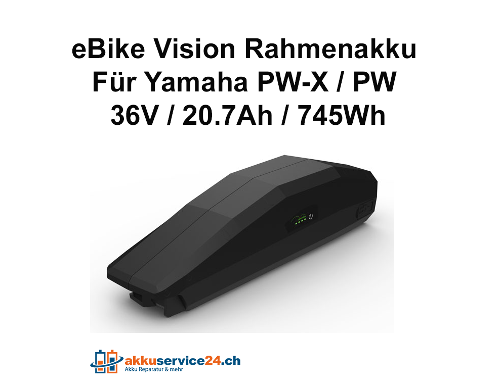 Rahmenakku für Yamaha PW-X / PW Antrieb 36V 20.7Ah