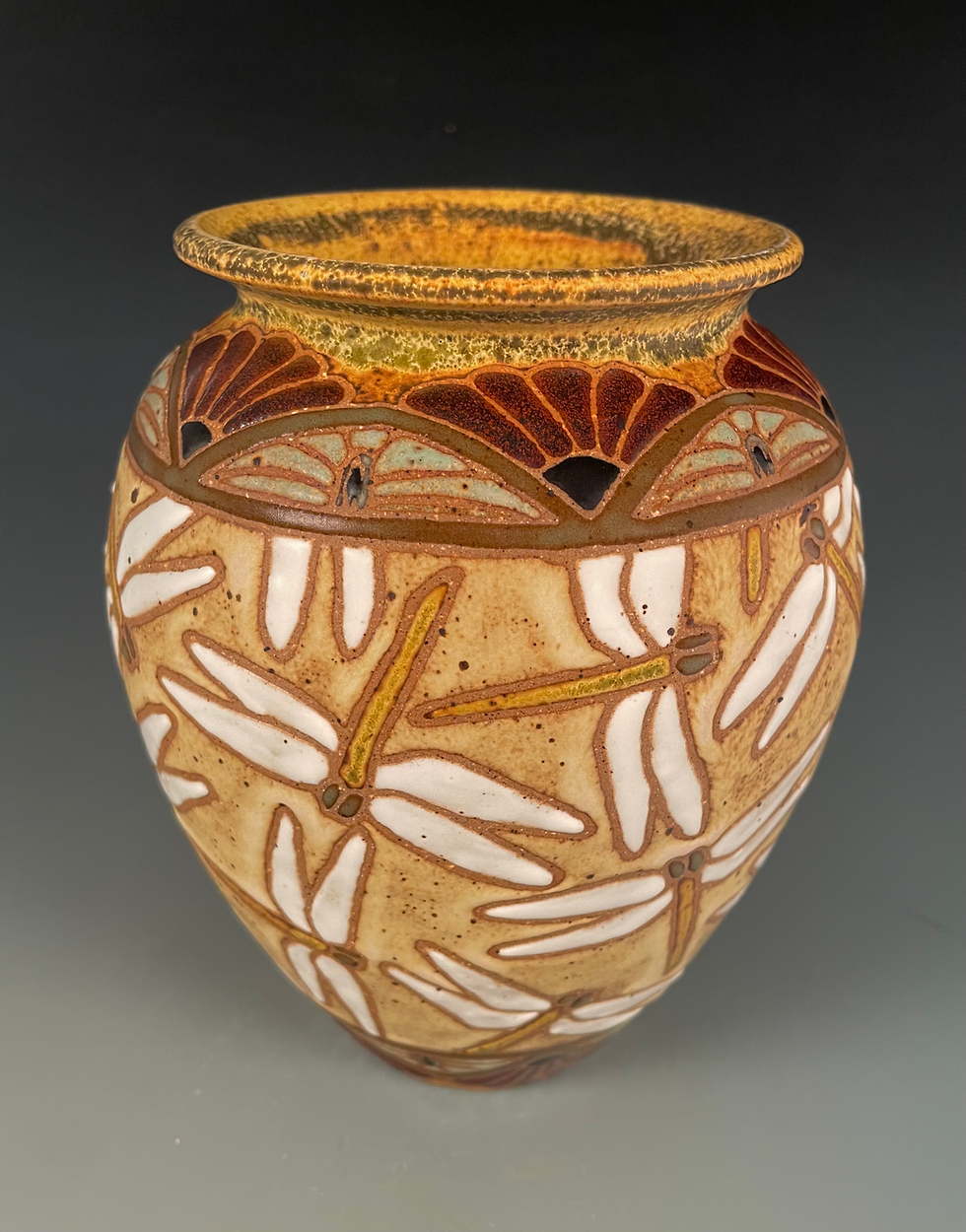 Thumbnail: Large Dragonfly vase