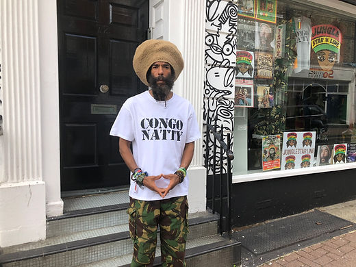 CONGO NATTY TEE black on white | JUNGLE STAR LINE CONGO NATTY TEE black on white | JUNGLE STAR LINE