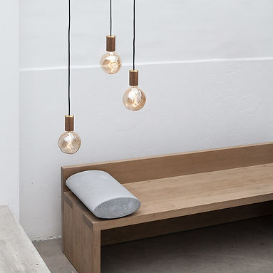 Voronoi-1-Walnut-Pendant-decorative-led-