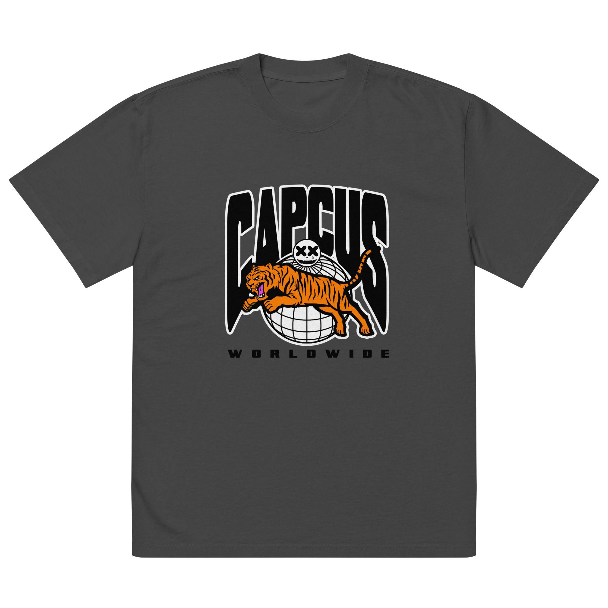 CAPCUS TIGER Oversized faded t-shirt