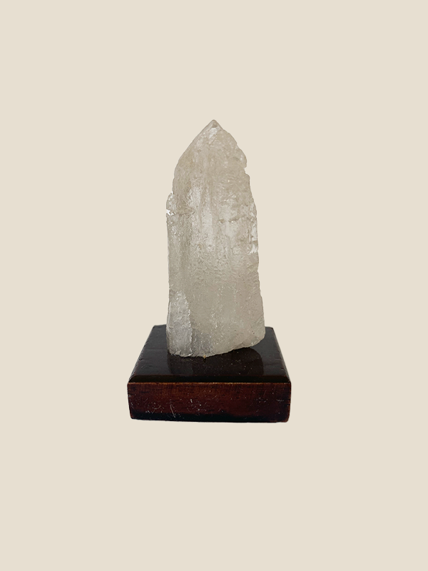 Miniatura: Ponta de Cristal de Quartzo com pedestal