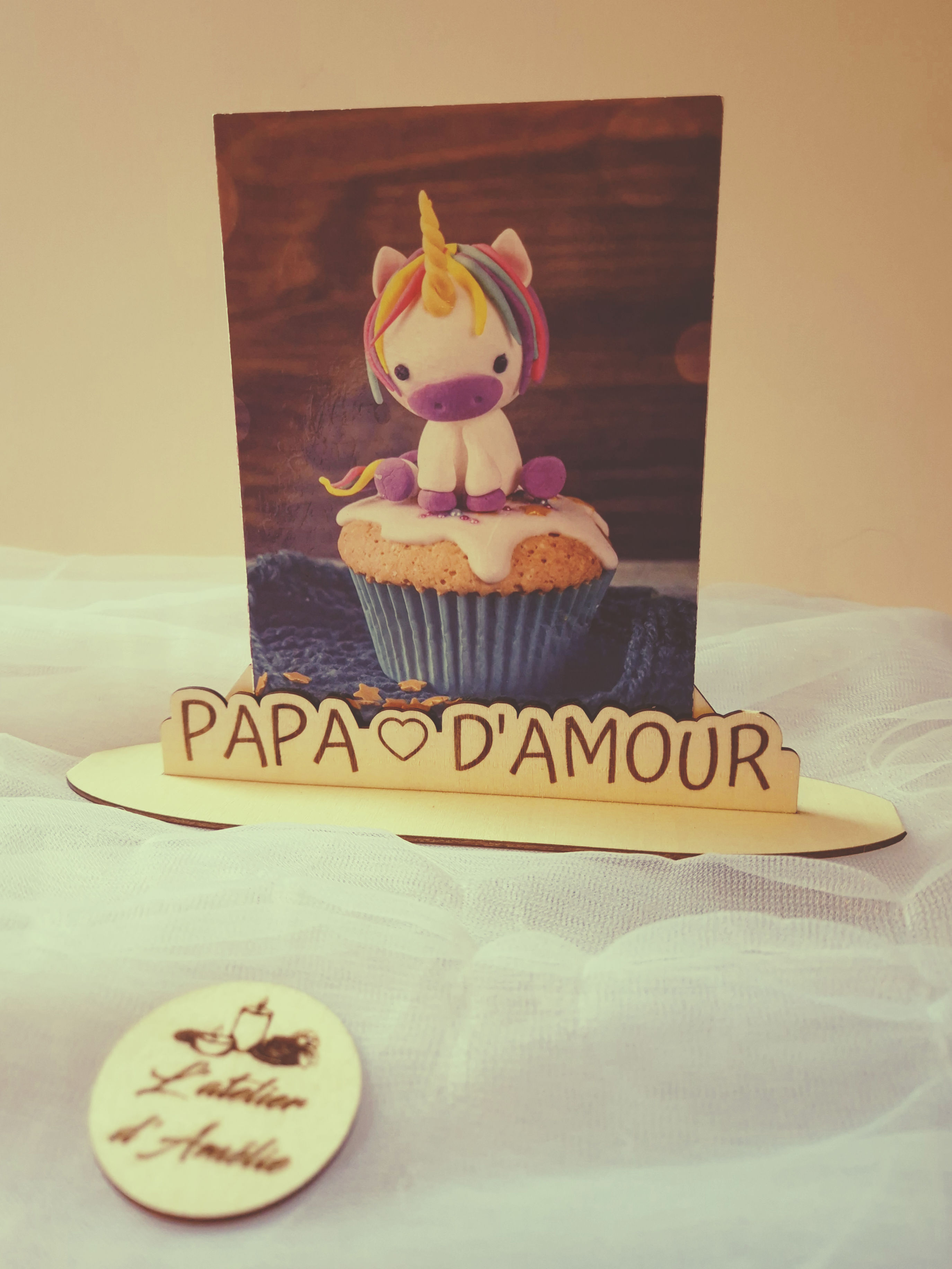 Porte photo papa d'amour 