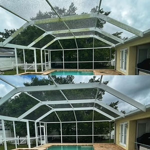 pool cage before and after.jpg