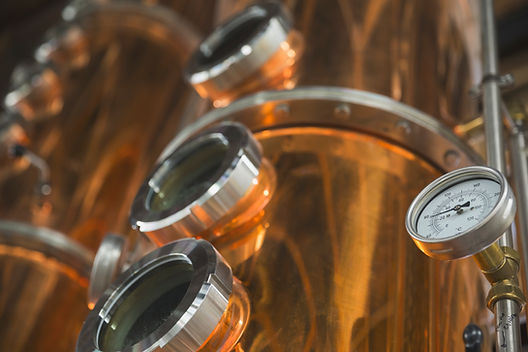 Gauge on Copper Distillery Vat