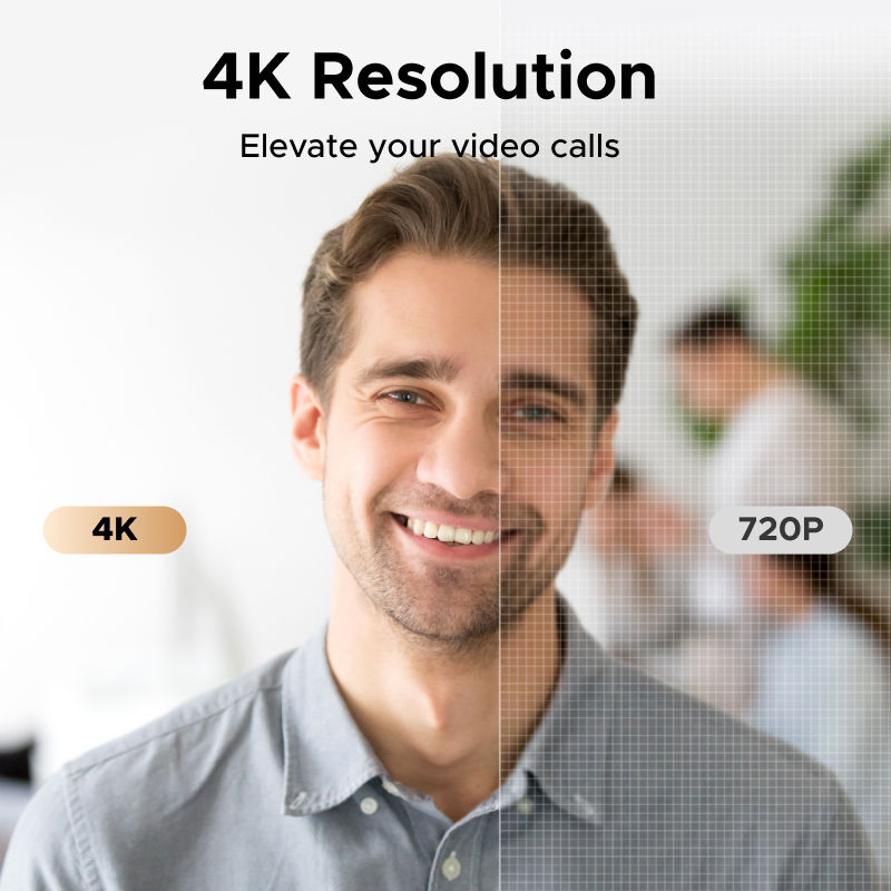 Thumbnail: UGREEN 4K FHD 1080P Webcam 8MP for PC, PDAF Auto Focus, Dual AI Noise-Cancelling