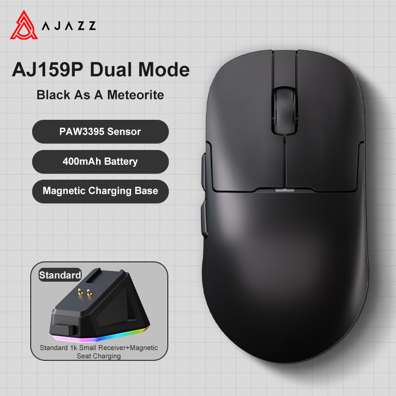 Thumbnail: AJAZZ AJ159 APEX/AJ159PRO Wireless Gamer Mouse with RGB Magnetic Charging Base L