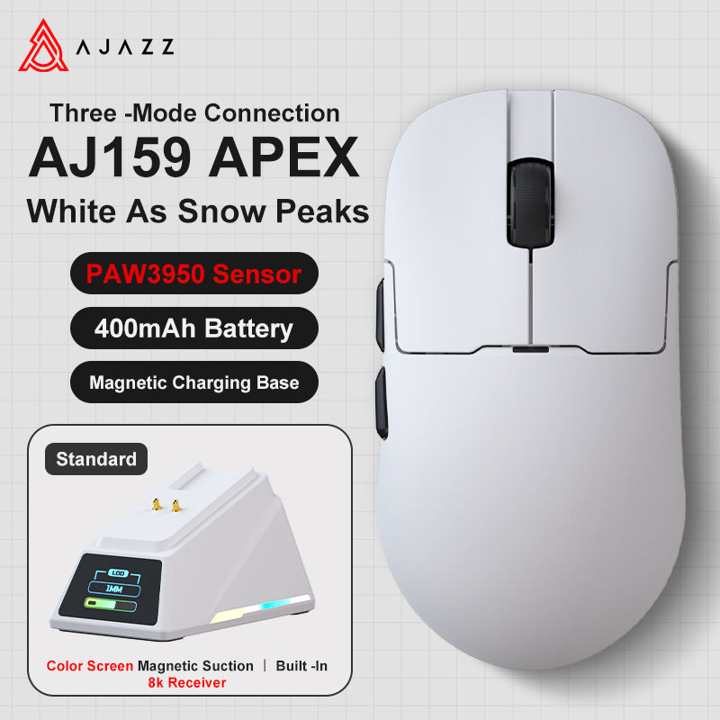 Thumbnail: AJAZZ AJ159 APEX/AJ159PRO Wireless Gamer Mouse with RGB Magnetic Charging Base L