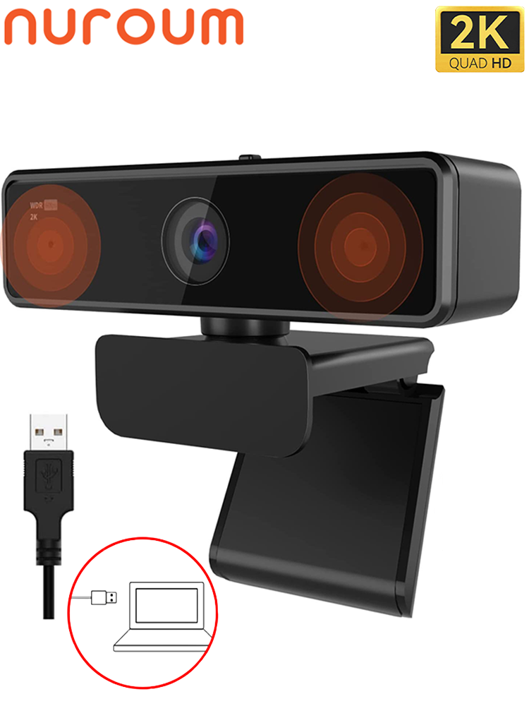 Thumbnail: Nuroum V11 High Quality 1080p 60fps Full Hd Plug And Play Computer Usb Web Camer