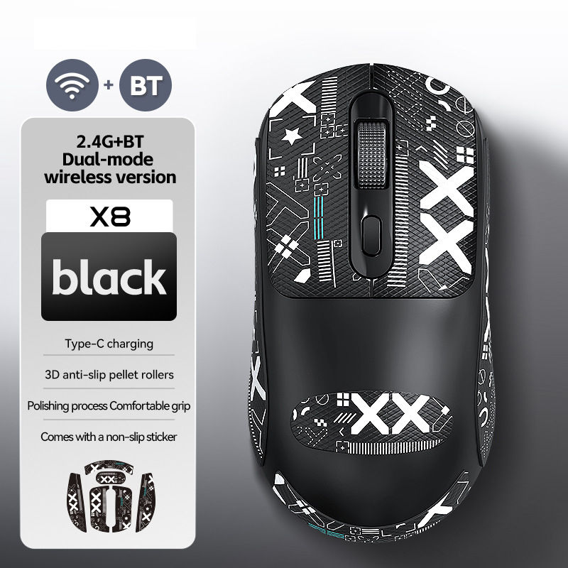 Thumbnail: Warvank X8 Wireless Gaming Mouse 500mAh TYPE-C Rechargeable