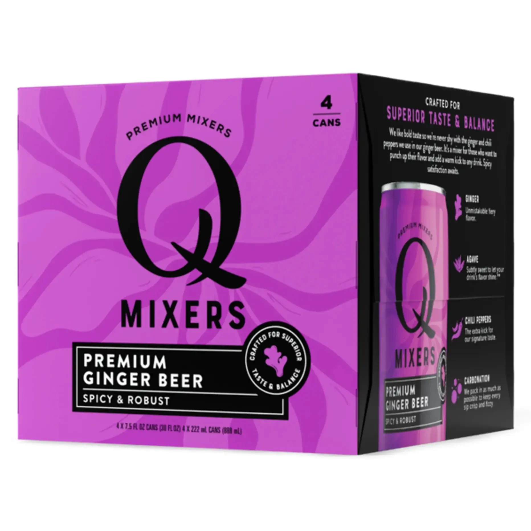 Q Mixers Premium Ginger Beer 7.5 oz - 4 cans
