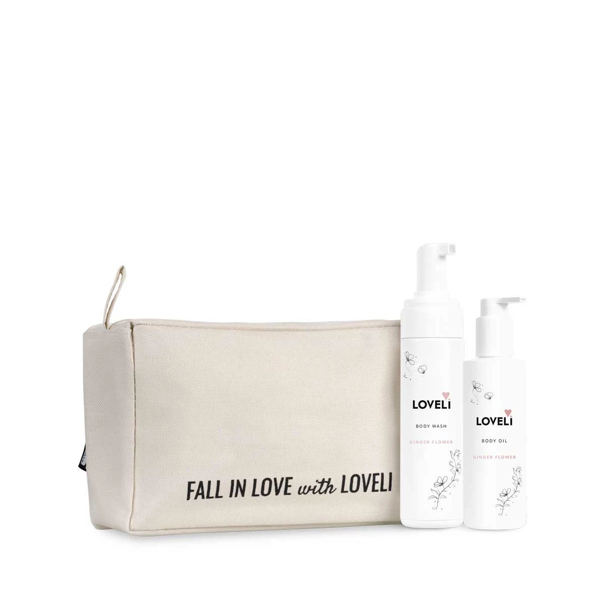 Cadeauset Body wash & Body oil Ginger Flower