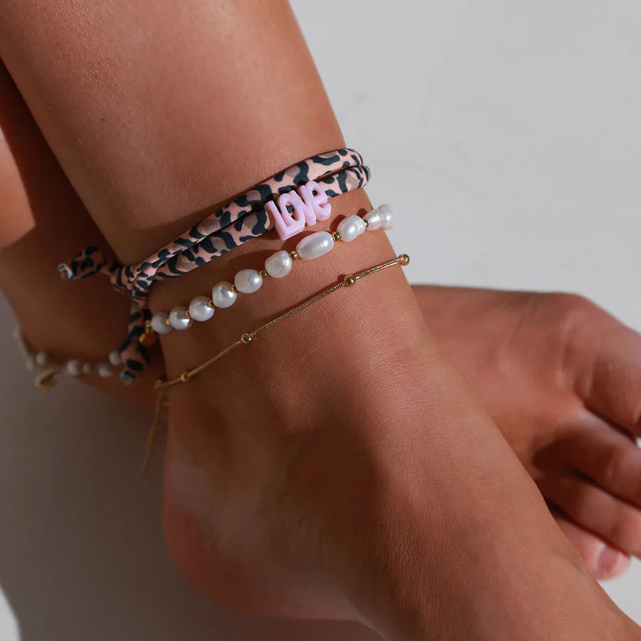 Thumbnail: Enkelbandje pearl summer 