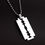 Miniature : Collier Avec Pendentif En Forme De Lame De Rasoir Pour Homme En Acier Inoxydable