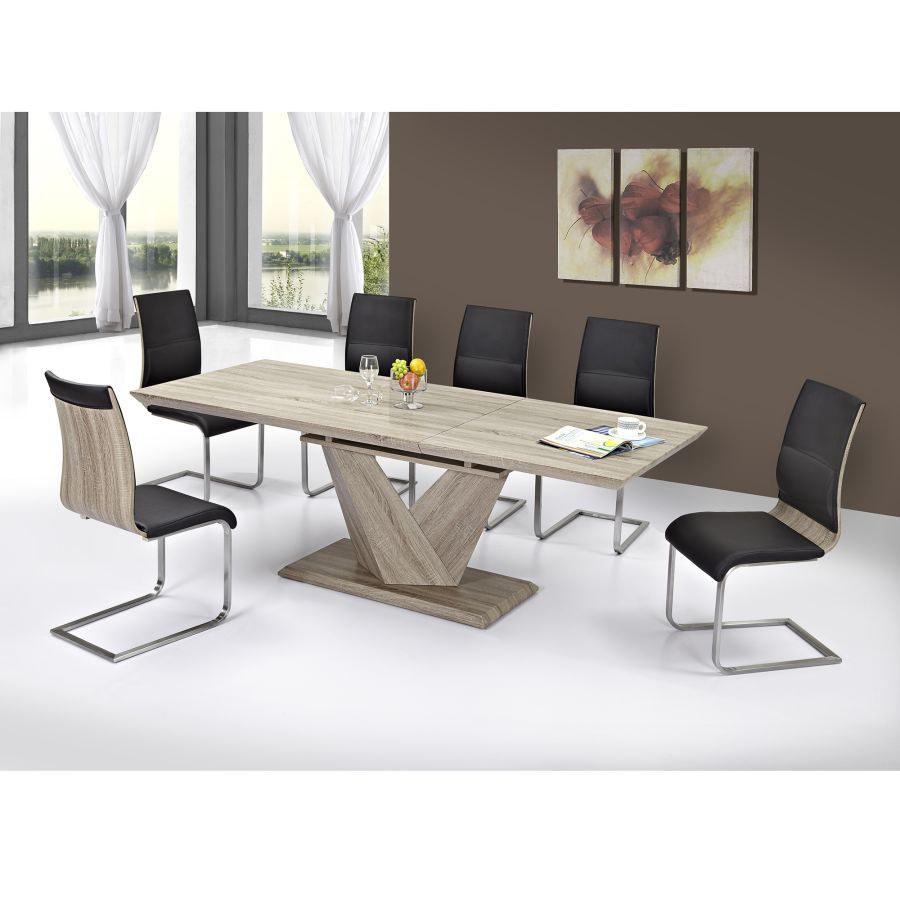 Thumbnail: Eclipse Dining Table w/Extension in Washed Oak