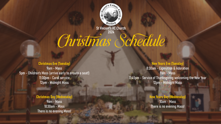 Christmas Mass Times 2024
