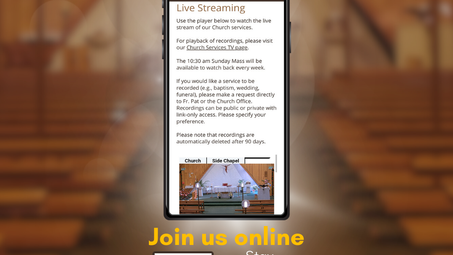 Live Streaming Now Available!