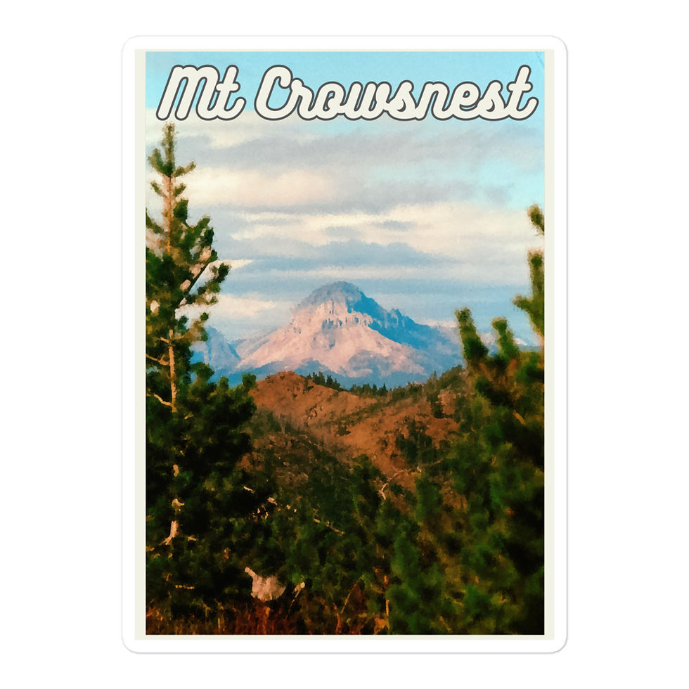 Thumbnail: Mt Crowsnest Postcard Sticker (2)