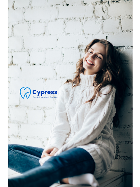 Cypress Dental Implant Center Logo with lady
