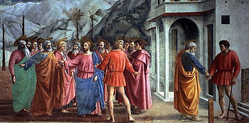 El pago del tributo, de Masaccio