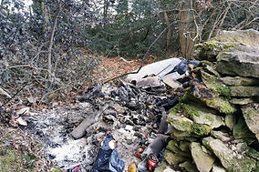 The rural area of Somerset where fly-tipping is rife