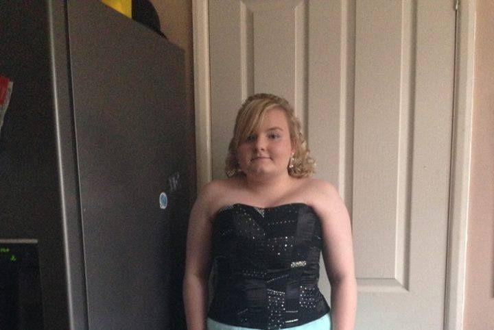 black corset and mint skirt prom